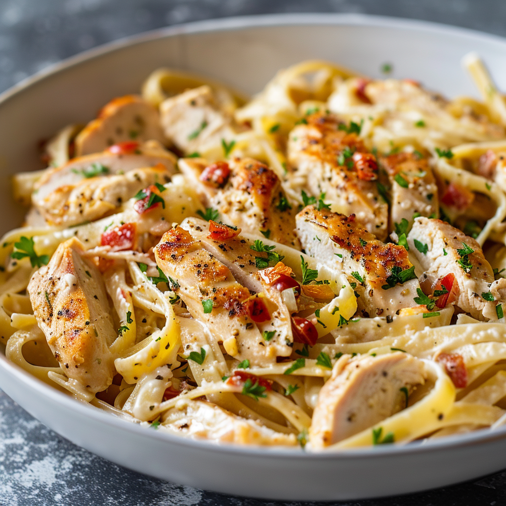 Fettuccine Pasta With Chicken Easy And Delicious Recipe Good Tasty Daily Recipes