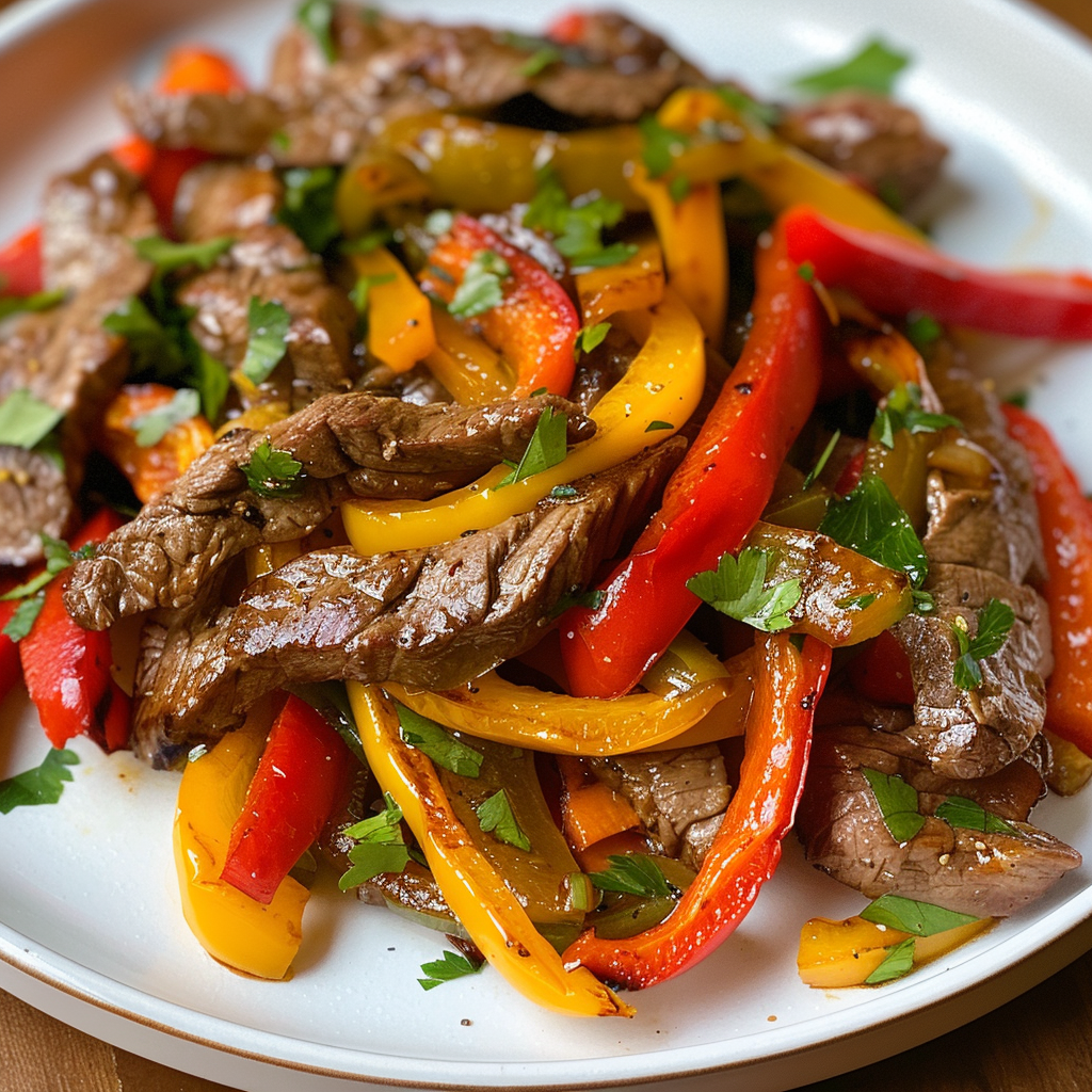 Stir Fried Flank Steak And Peppers Easy And Delicious Recipe Good Tasty Daily Recipes 2520